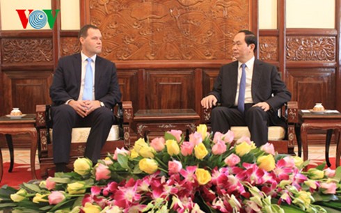 Staatspräsident Tran Dai Quang empfängt den tschechischen Botschafter - ảnh 1